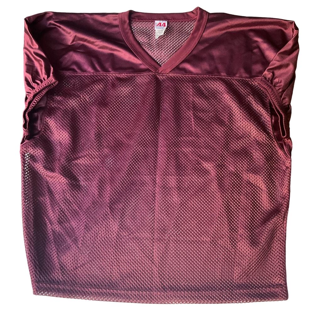 A4 Men’s Short Sleeve Sport Shirt size XL, Burgundy Red